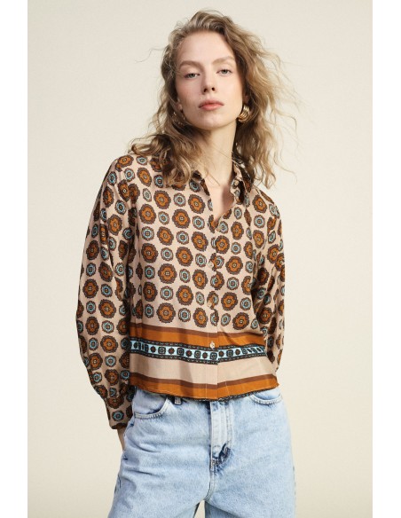 Camicia Con Stampa Geometrica Vivace Dixie - Vestiti Firmati Life S...