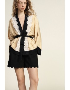 Shorts Con Orlo Ondulato Femminile Dixie - Vestiti Firmati Life Smiles