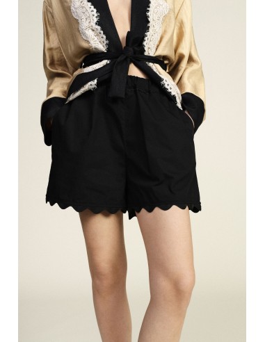 Shorts femininos com barra ondulada Dixie