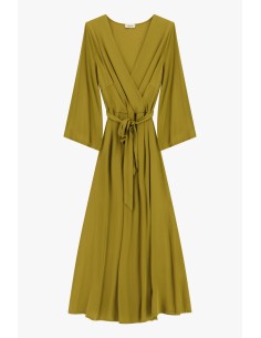 Vestido midi cruzado com cinto na cintura Dixie 2