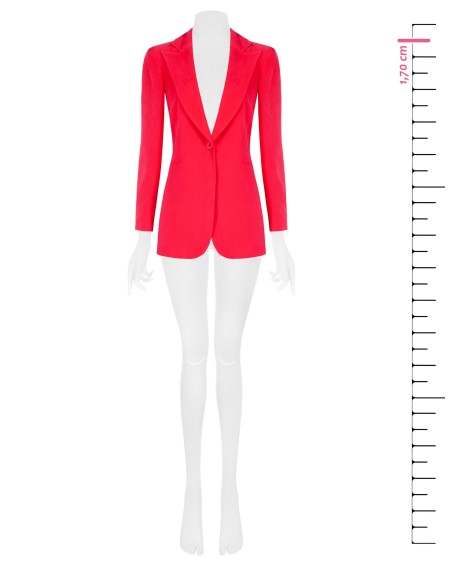 Blazer entalhado em mistura de viscose Rinascimento