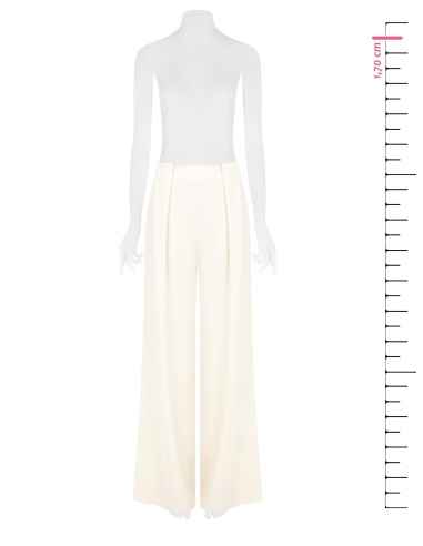 Calças Palazzo Em Tecido Fluido Rinascimento