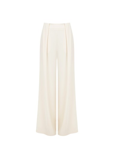 Calças Palazzo Em Tecido Fluido Rinascimento