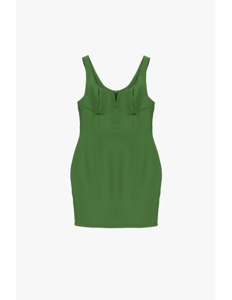 Vestido curto com alças largas e copas moldadas Dixie