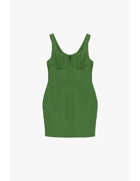 Vestido curto com alças largas e copas moldadas Dixie