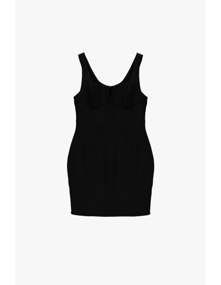 Vestido Curto Com Alças Largas E Copas Moldadas Dixie