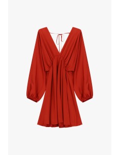 Abito Corto Con Maniche Lunghe E Scollo Profondo Dixie - Vestiti Fi... 2