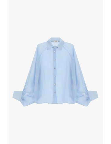Camisa ampla com mangas compridas franzidas Dixie