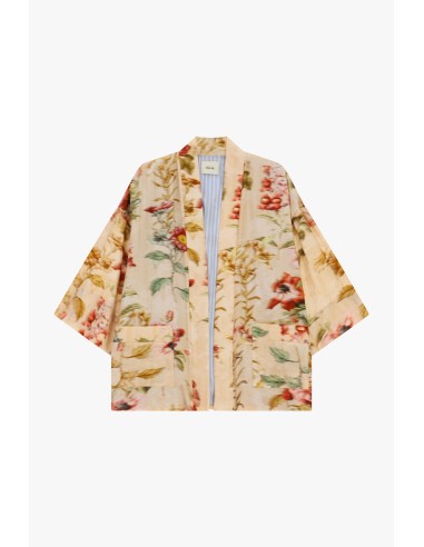 Casaco duster com estampado floral e manga ampla Dixie