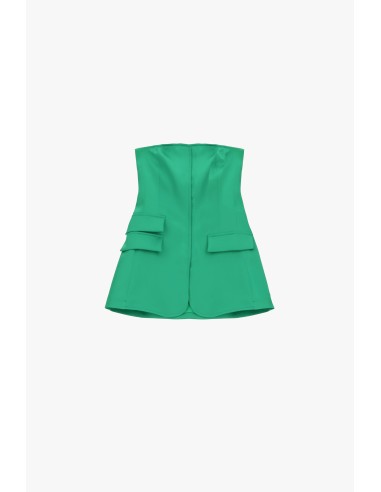 Top bustier com bolsos frontais aplicados Dixie