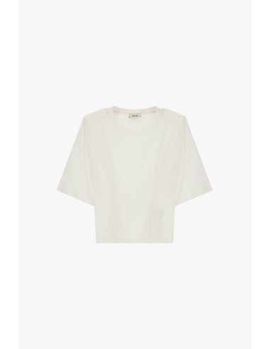 T-shirt com mangas largas e pregas frontais Dixie