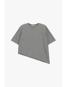 T-shirt de mangas curtas com bainha assimétrica Dixie 2