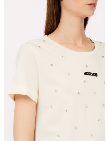 T-shirt com strass Liu Jo
