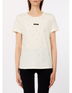 T-shirt com strass Liu Jo