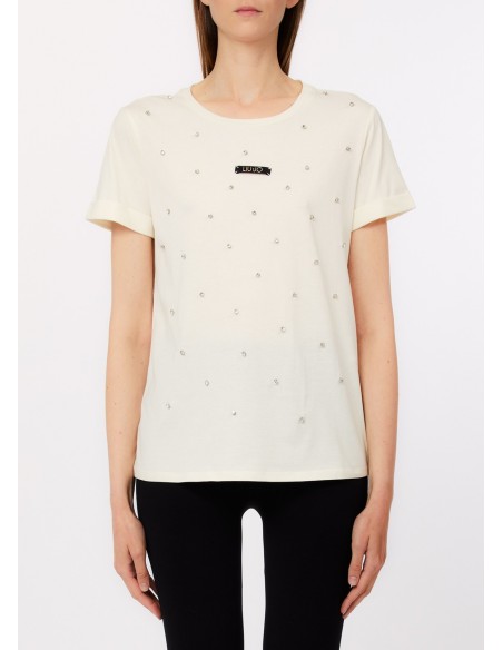 T-shirt com strass Liu Jo