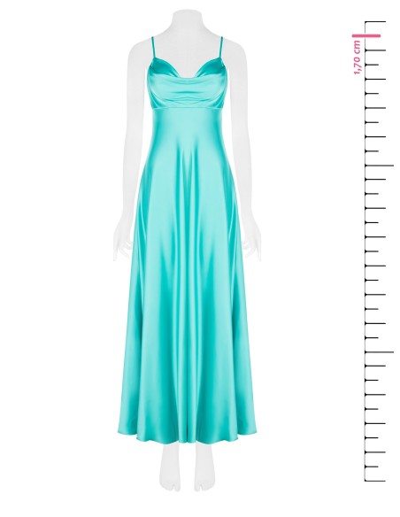 Vestido Maxi Império Em Cetim Rinascimento