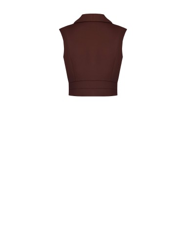 Gilet Crop In Tessuto Fluido Rinascimento - Vestiti Firmati Life Sm...