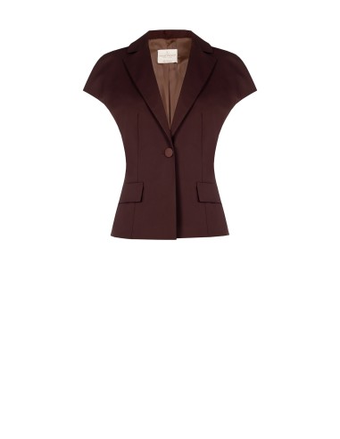 Giacca Blazer Sfiancata In Misto Cotone Senza Spalline Rinascimento...