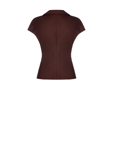 Giacca Blazer Sfiancata In Misto Cotone Senza Spalline Rinascimento...