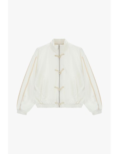Sweatshirt com fecho frontal e cordões decorativos Dixie