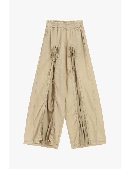 Pantaloni Palazzo Con Vita Elasticizzata E Dettagli A Coulisse Dixi...