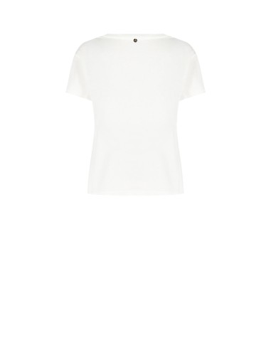 T-shirt regular em algodão O Diabo Veste Prada Miranda com detalhes em strass Rinascimento