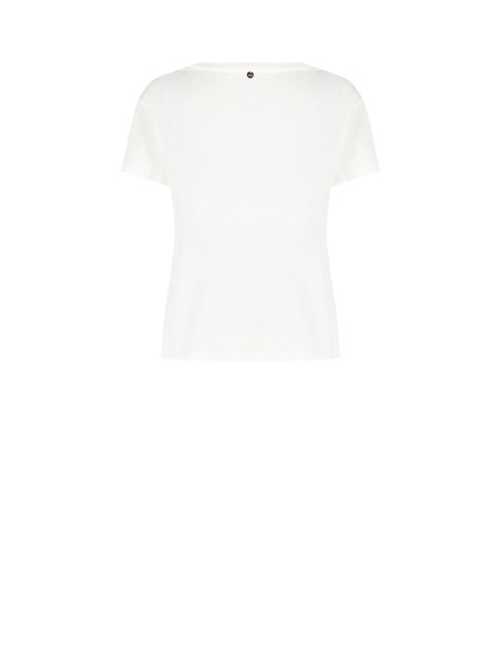 T-shirt regular em algodão O Diabo Veste Prada Miranda com detalhes em strass Rinascimento