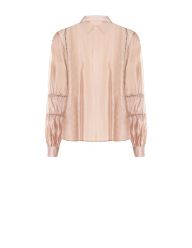 Camisa Ultraleve Em Mistura de Lyocell Com Detalhes Vazados Rinascimento