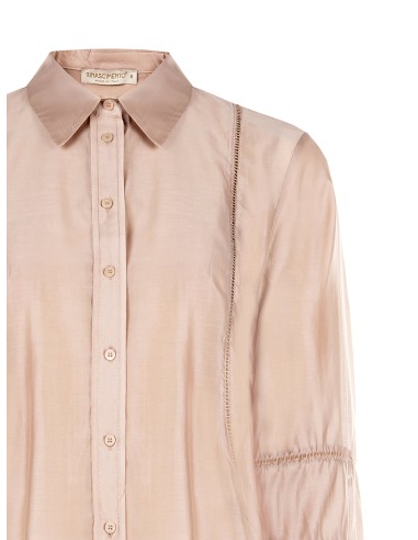 Camisa Ultraleve em Mistura de Lyocell com Detalhes Vazados Rinascimento