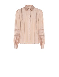 Camisa ultraleve em mistura de lyocell com detalhes perfurados Rinascimento