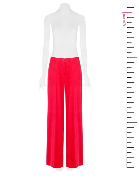 Calças Palazzo em Mistura de Viscose Sem Bolsos Rinascimento