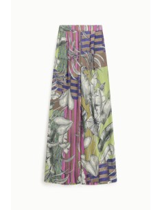 Calças largas com estampado floral Dixie 2