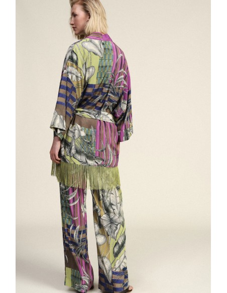 Pantaloni Ampi A Fantasia Floreale Dixie - Vestiti Firmati Life Smiles