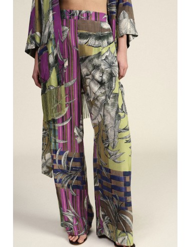 Pantaloni Ampi A Fantasia Floreale Dixie - Vestiti Firmati Life Smiles