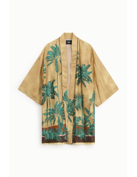 Blazer com Estampa Tropical Dixie