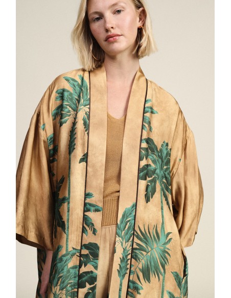 Blazer com estampa tropical Dixie