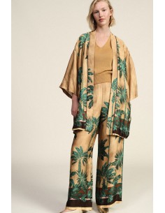 Pantaloni Palazzo Con Stampa Tropicale Dixie - Vestiti Firmati Life...