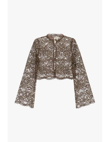 Camicia In Pizzo Corto Con Maniche Ampie Dixie - Vestiti Firmati Li...