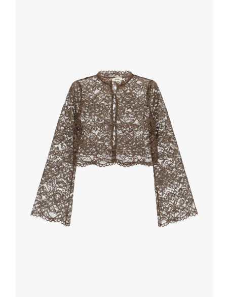 Camicia In Pizzo Corto Con Maniche Ampie Dixie - Vestiti Firmati Li...