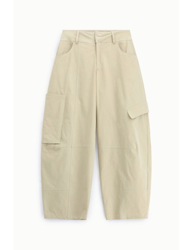 Calças Palazzo Cropped com Bolsos Cargo Laterais Dixie