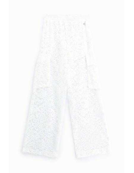 Pantaloni Palazzo In Pizzo A Gamba Larga Dixie - Vestiti Firmati Li...