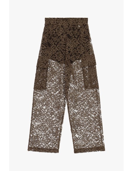 Pantaloni Palazzo In Pizzo A Gamba Larga Dixie - Vestiti Firmati Li...