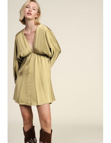 Abito Corto Con Maniche Lunghe E Scollo Profondo Dixie - Vestiti Fi...