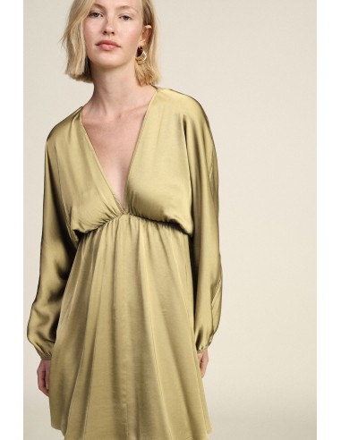 Abito Corto Con Maniche Lunghe E Scollo Profondo Dixie - Vestiti Fi...