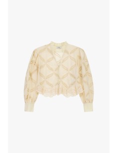 Camicia Ricamata Con Maniche Ampie E Orlo Smerlato Dixie - Vestiti ... 2