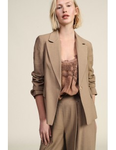 Blazer de abotoamento simples com bolsos com aba Dixie 2