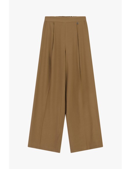 Pantaloni Palazzo Vita Alta Con Pince Frontali Dixie - Vestiti Firm...