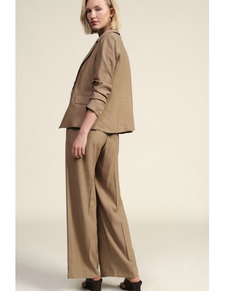 Pantaloni Palazzo Vita Alta Con Pince Frontali Dixie - Vestiti Firm...