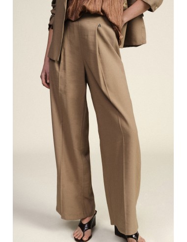 Pantaloni Palazzo Vita Alta Con Pince Frontali Dixie - Vestiti Firm...