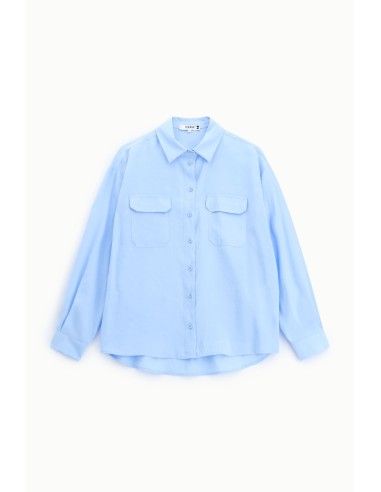 Camisa regular-fit com bolsos frontais Please